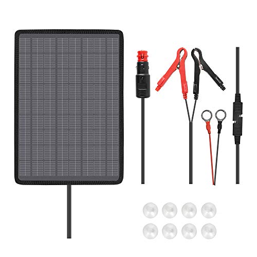 Product image for Renogy 10W Solar Panel Car Battery Trickle Charger & Maintainer